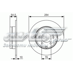 0986479T49 Bosch tarcza hamulcowa tylna