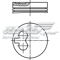 2995648 Fiat/Alfa/Lancia tłok, komplet na 1 cylinder, 2. naprawa (+0,50)