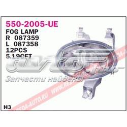 Lampa przeciwmgielna lewa Peugeot 206 (2A/C)