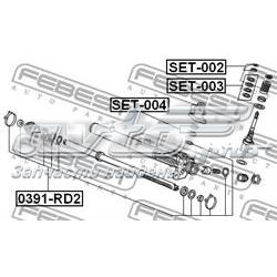 Zestaw naprawczy maglownicy (mechanizmu) (zestaw uszczelniaczy) SET002 Febest