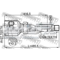 0111-MCV30RH Febest przegub homokinetyczny wewnętrzny przedni prawy