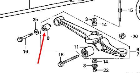 Silentblock przedniego wahacza dolnego AAMHO1031 Tenacity