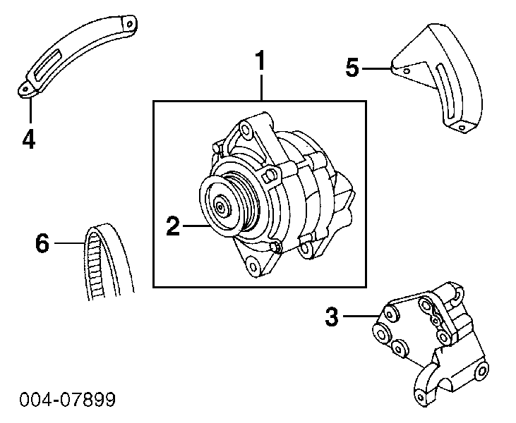 Koło pasowe alternatora 137844 Cargo