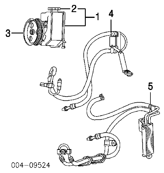 Pompa wspomagania hydraulicznego kierownicy Jeep Liberty/Cherokee 