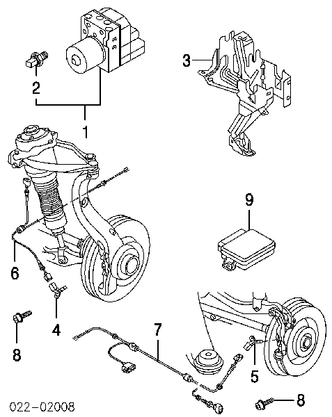 Czujnik ciśnienia płynu hamulcowego 265005303 Bosch