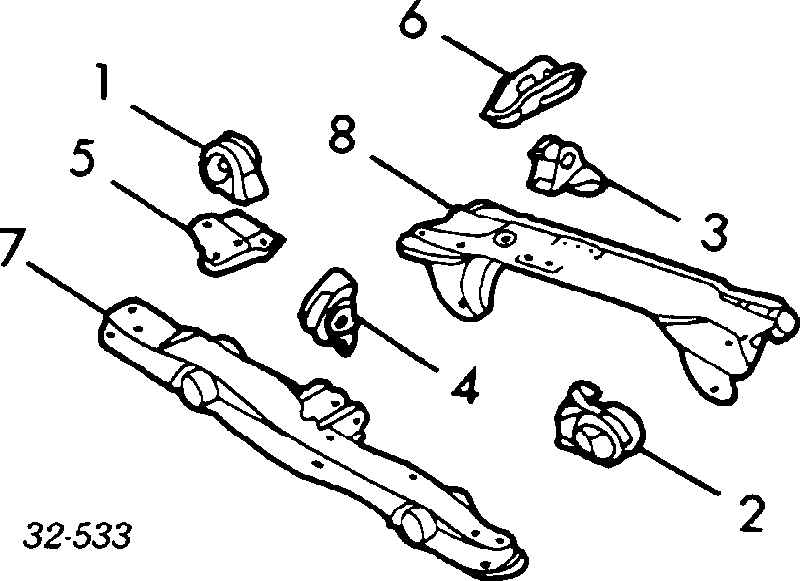 Poduszka (podpora) silnika lewa AWSHO1005 Tenacity