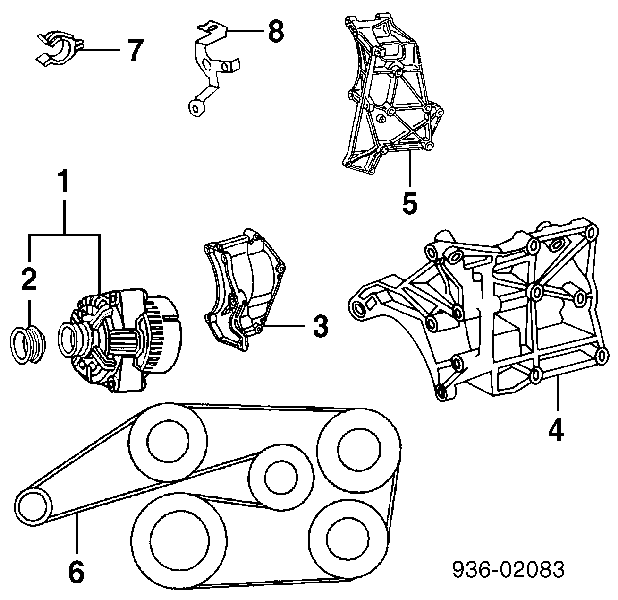 Alternator do Mercedes E (W210)