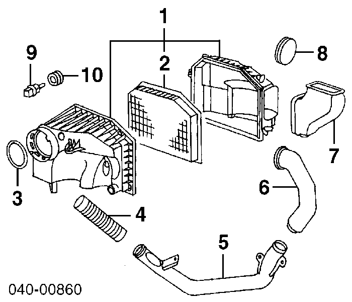 Czujnik temperatury powietrza wlotowego 7763719 Fiat/Alfa/Lancia