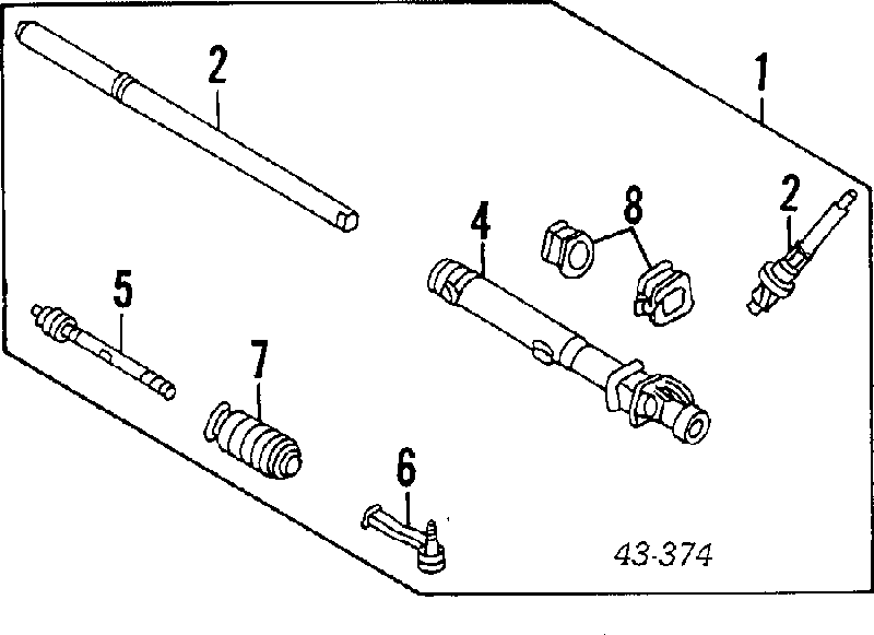 Osłona mechanizmu kierowniczego (maglownicy) Subaru Legacy 1 (BJF)