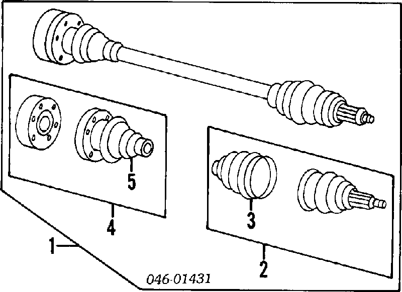 Osłona przegubu homokinetycznego półosi przedniej zewnętrzna T400175 STC