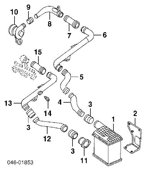 Czujnik temperatury powietrza wlotowego Volkswagen Transporter T4 (70XA)