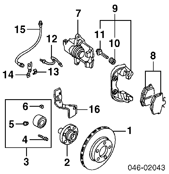 Zatrzask mocowania węża hamulcowego 4D0611715B VAG