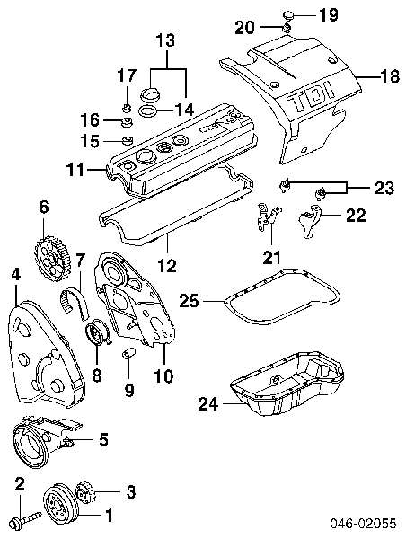 Śruba koła pasowego wału korbowego N90577101 VAG