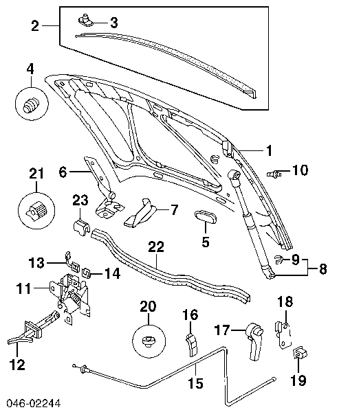 Spinka ocieplenia maski Audi A4 Avant B8 (8K5)