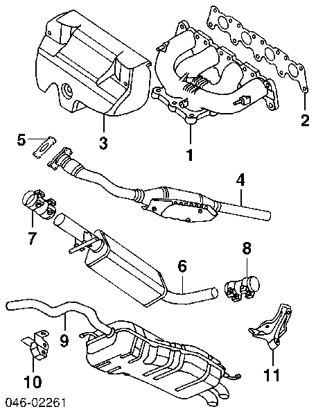 06A253039L VAG uszczelka kolektora wydechowego