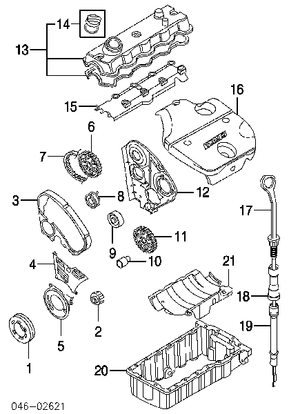 Koło pasowe wału korbowego Volkswagen Transporter T5 (7HB, 7HJ)