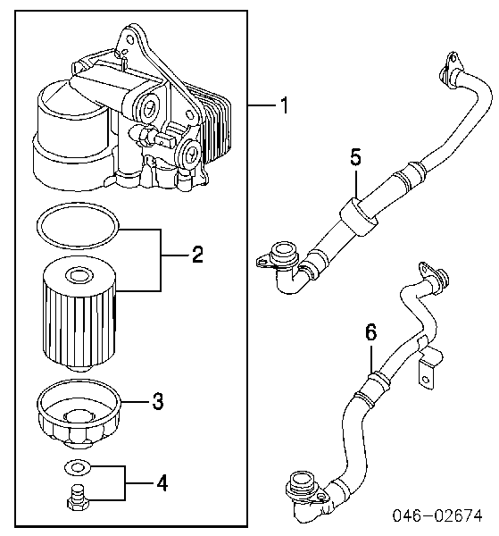 Obudowa filtra oleju WHT000897A VAG