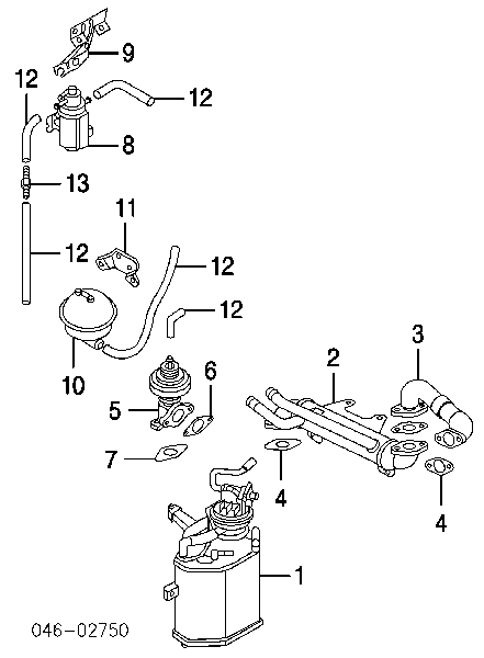 Uszczelka zaworu recyrkulacji EGR Volkswagen Transporter T5 (7HB, 7HJ)