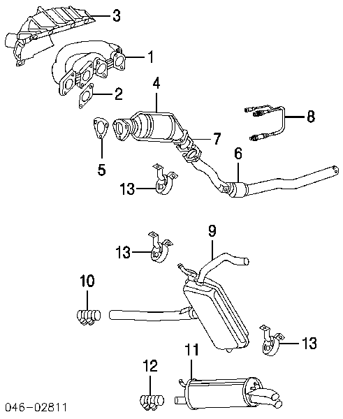 Sonda lambda czujnik tlenu przed katalizatorem Skoda Octavia TOUR (A4, 1U2)