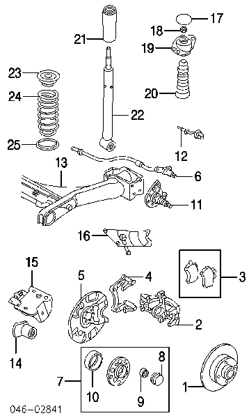 Jarzmo zacisku hamulcowego tylnego 66151578101 Vika