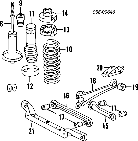 Tuleja stabilizatora tylnego Honda Accord 3 (CA5)