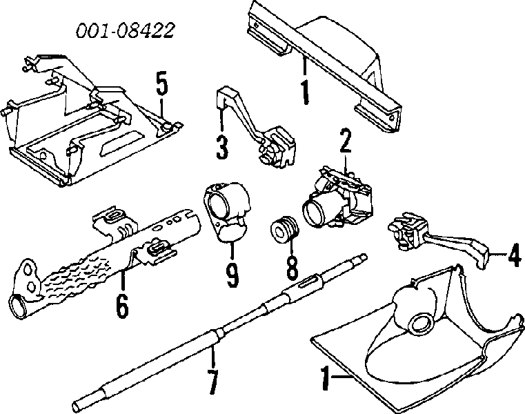 Łożysko kolumny kierowniczej górne 90334860 FSO