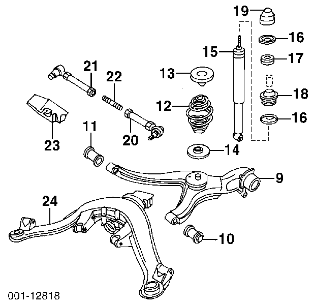 Tuleja stabilizatora tylnego Opel Omega A (66, 67)