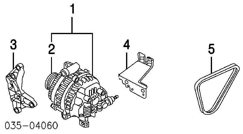 Koło pasowe alternatora Mazda 6 (GG)