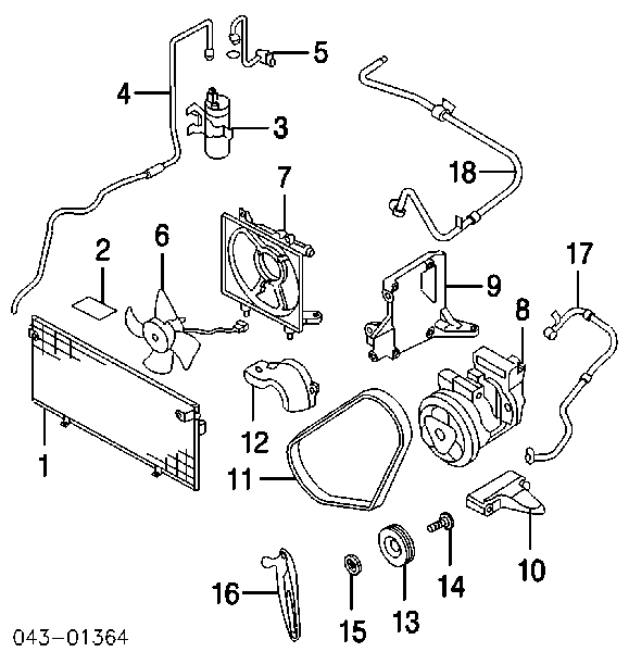 Rolka napinacza paska napędowego Subaru Legacy 1 (BJF)