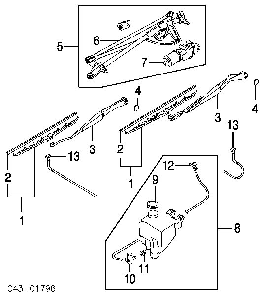 Korek zbiornika spryskiwacza Subaru Legacy 1 (BJF)