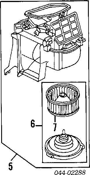 Silniczek wentylatora nagrzewnicy (ogrzewacza wnętrza) DD4002TT Thermotec