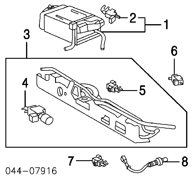 Sonda lambda, czujnik tlenu 8946542170 Toyota