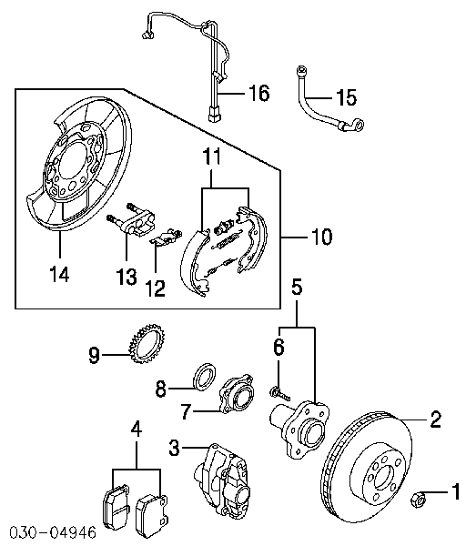 Болт ступицы NISSAN 4322241B00