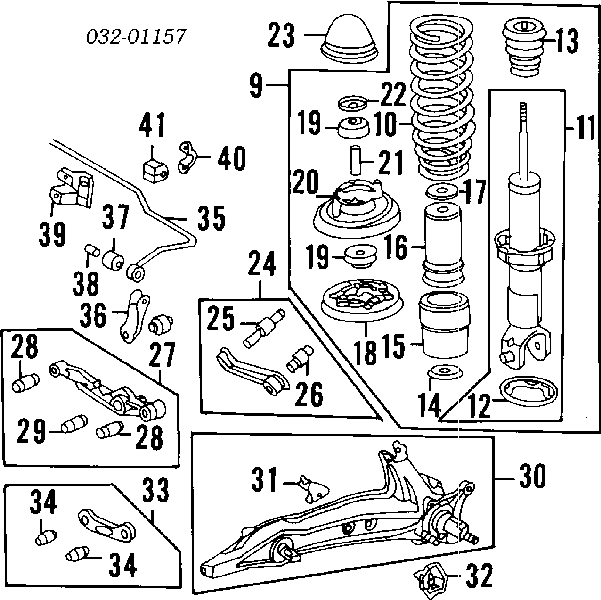 Łącznik stabilizatora tylnego J64007JC Japan Cars