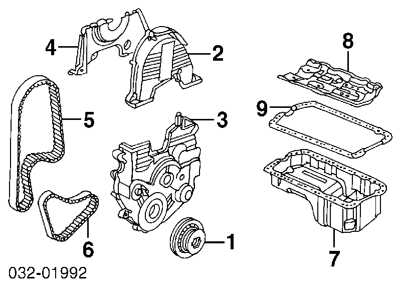 Pasek wału wyrównoważającego Honda Accord 5 (CD7)