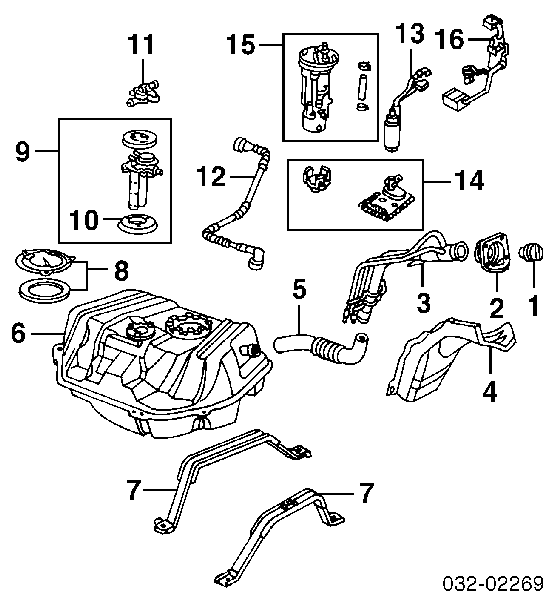 Element-turbina pompy paliwa Toyota 4 Runner (N130)