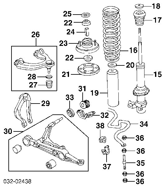 Amortyzator przedni G41203 Tashiko