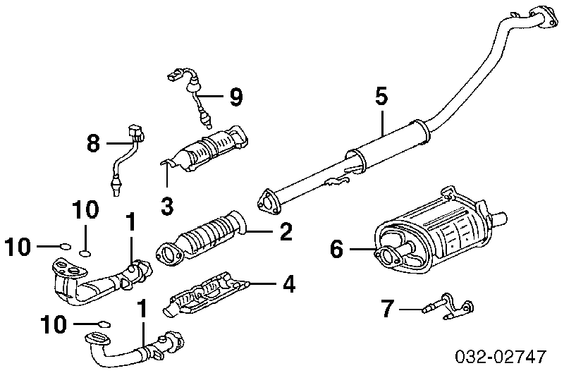 Pierścień kolektora wydechowego Honda Accord 4 (CB3, CB7)