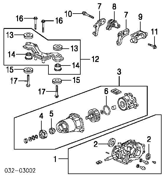 Uszczelniacz reduktora mostu tylnego 41525004 AND