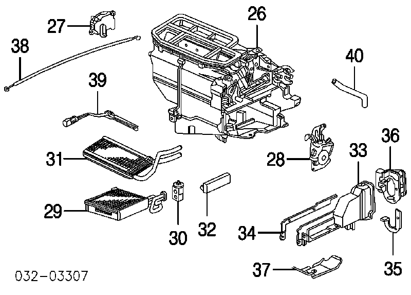 Parownik klimatyzacji Honda Civic 7 (EU, EP)