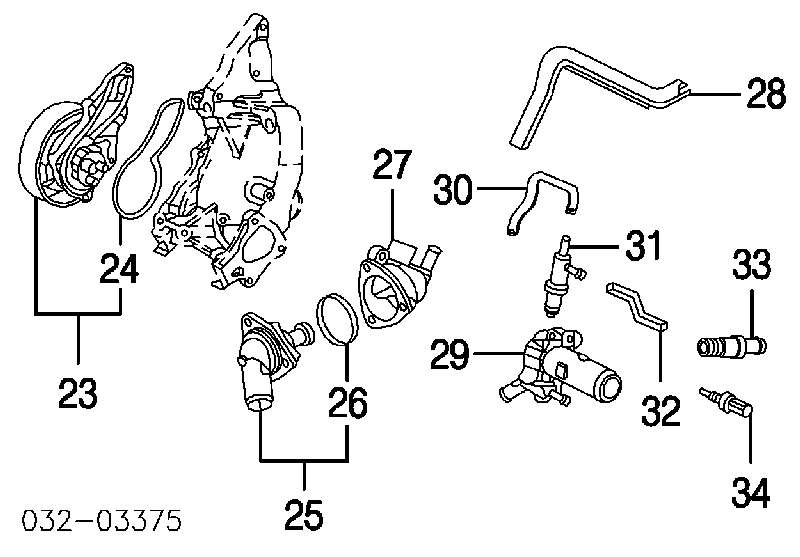 Czujnik temperatury płynu chłodzącego Honda Jazz (GD)