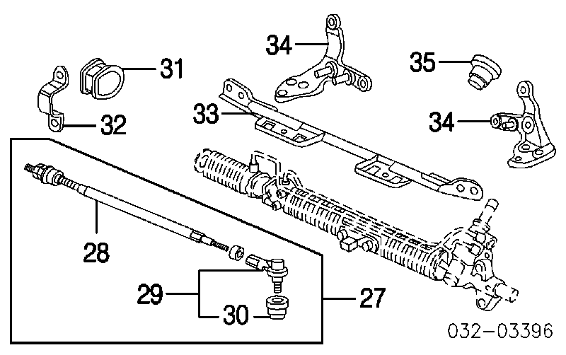 Drążek kierowniczy SR6270 555