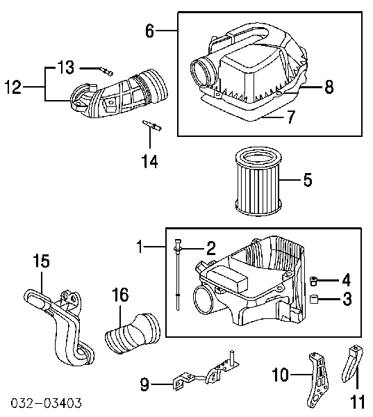 Króciec powietrza, wylot filtra powietrznego Honda STREAM (RN)