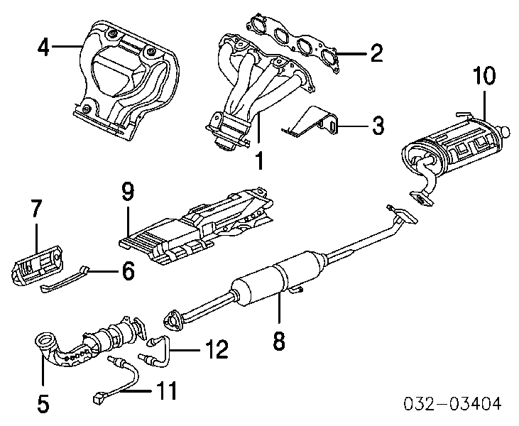 Uszczelka kolektora wydechowego Honda Civic VIII TYPE R (FN)