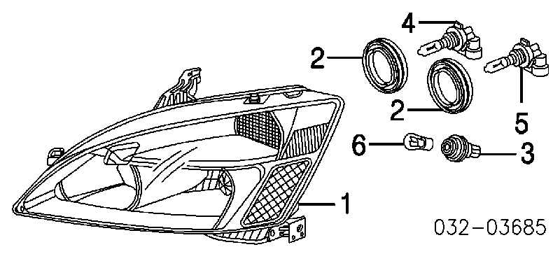 Żarówka kierunkowskazu Honda Civic 6 (EJ9, EK3/4)