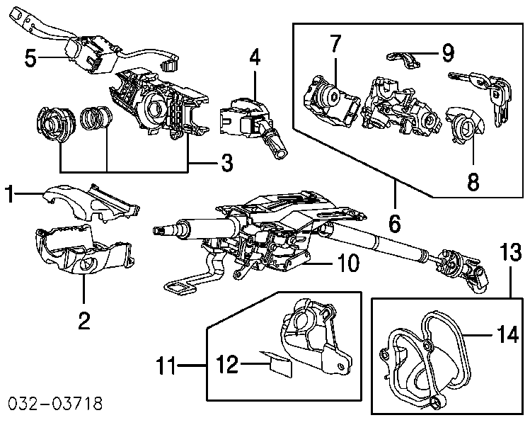 Kostka stacyjki zapłonowej Honda CR-V (RD)