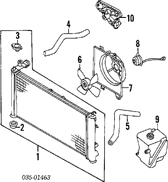 KF0115205 Mazda pokrywa (korek chłodnicy)