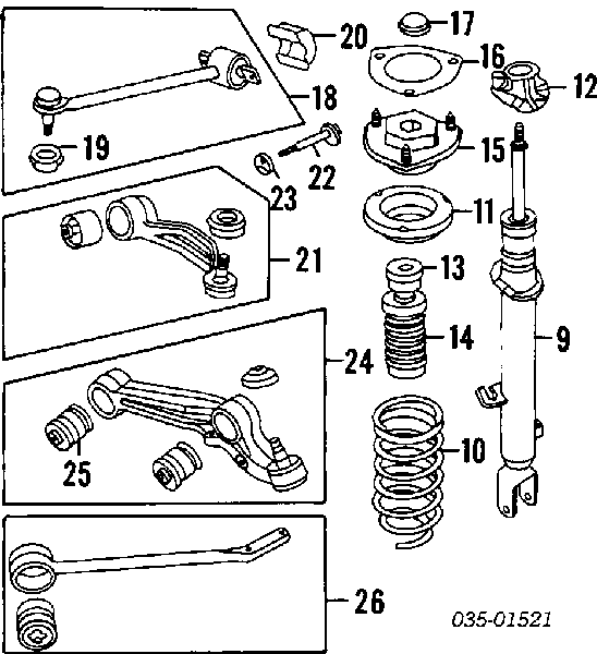 Osłona końcówki kierowniczej MAZDA B45532279