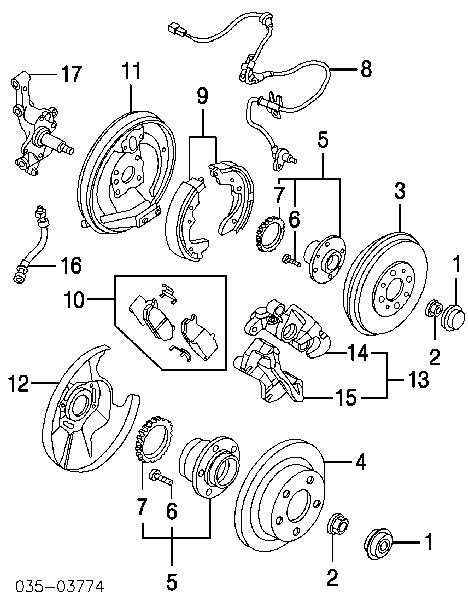 Przewód hamulcowy tylny 221274 Adriauto