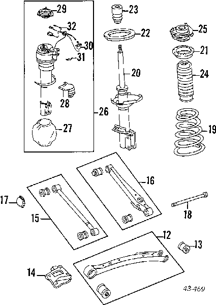 Amortyzator tylny lewy G34110 Tashiko